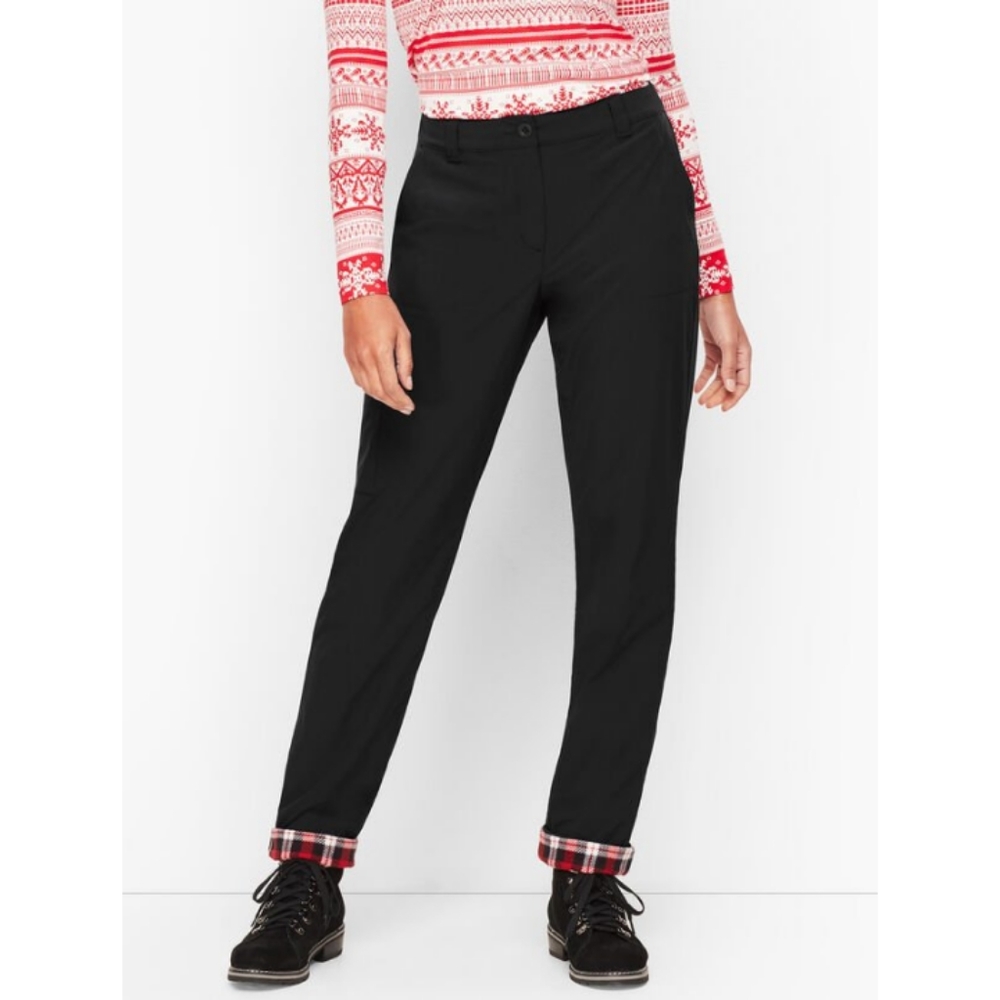 NWT Talbot's Fleece-Lined Pants, Women's Size 6